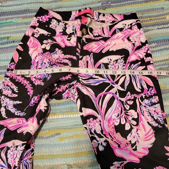 Lily Pulitzer Kelly Skinny Ankle Pants Onyx wild Within, sz 4 - Picture 14 of 15
